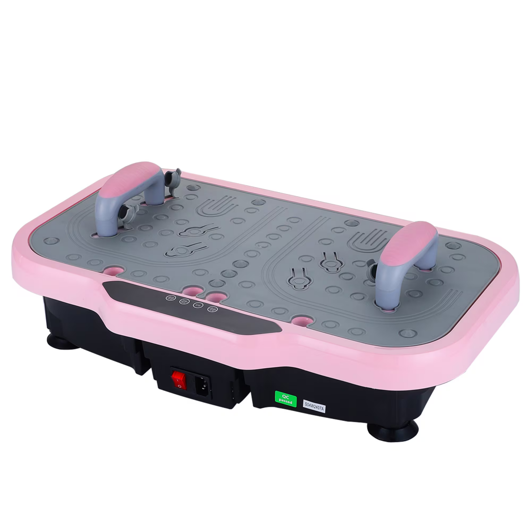 Vibration Plate Fitness Platform With Handle Whole Body Exercise Machine With 120 Speed Levels, Lymphatic Drainage, Fat Burning, And Weight Loss, Perfect For Women, Men, And Home Gym Exercise
