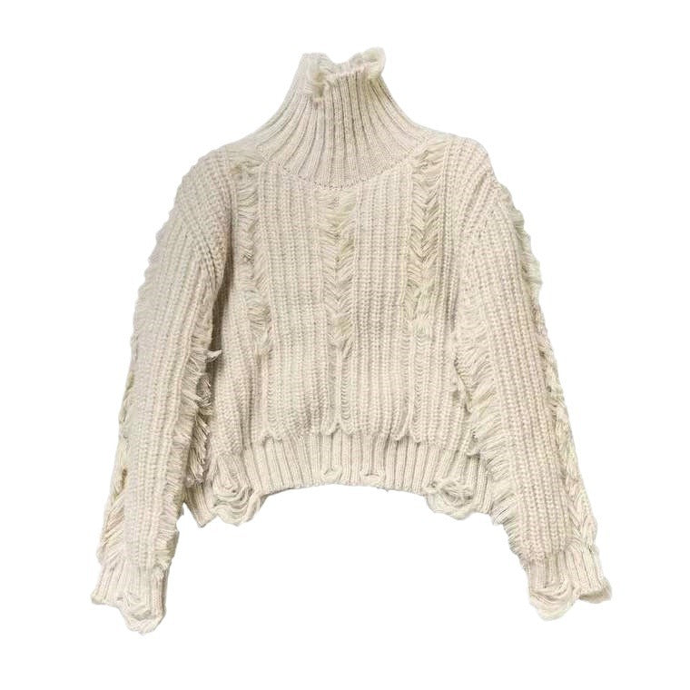 Thickened Gentle Style Korean Knitted Top