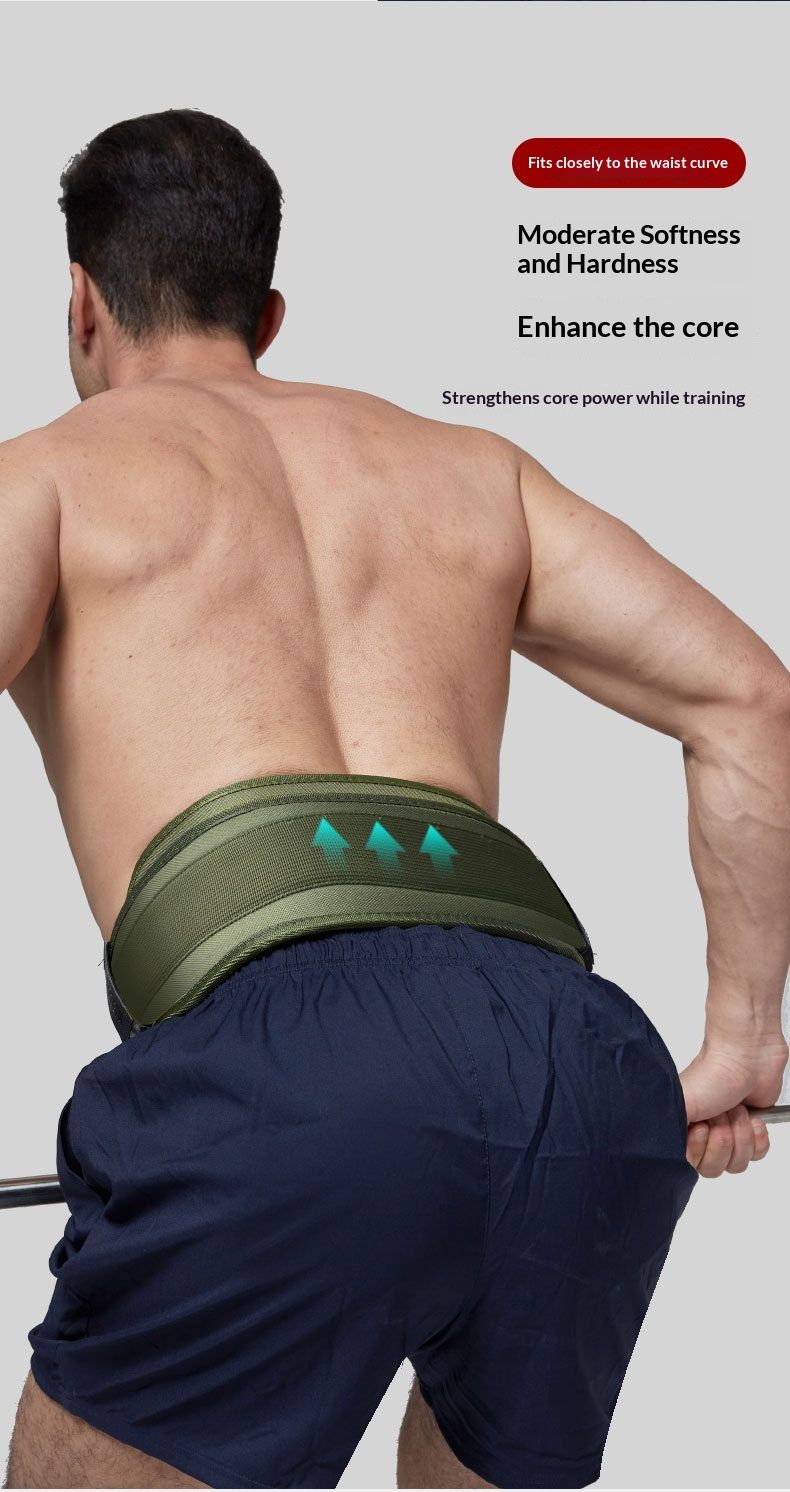 Fitness Belt Sports Belt Men's Squat Strength Training Pressurized EVA Hard Pull Mechanical Weightlifting Belt