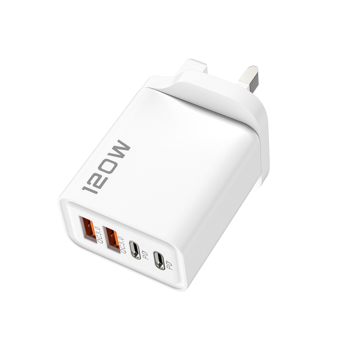 120W Dual PD  Dual USB Charger For Fast Charging