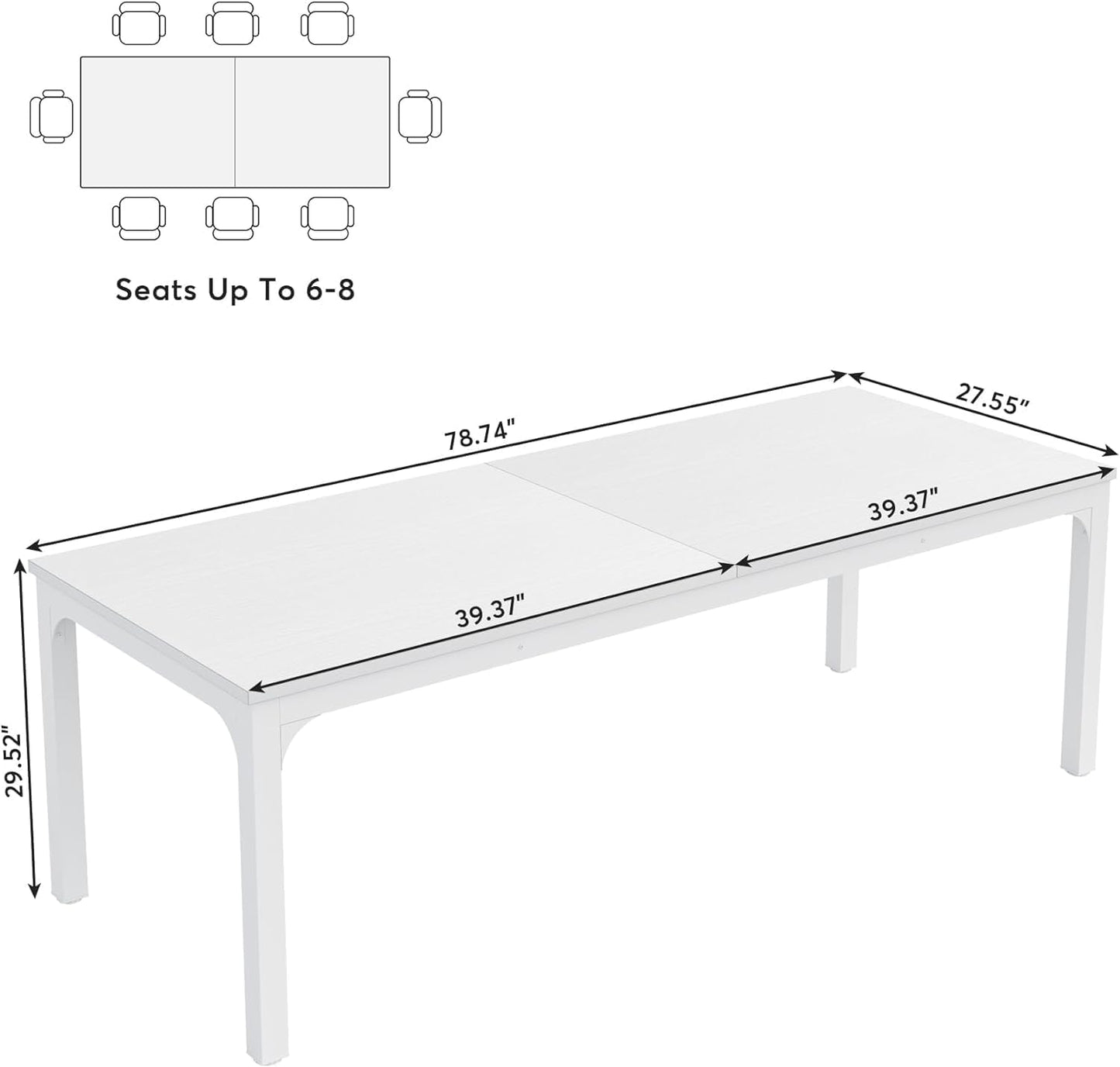 Dual Workspace Desk,Conference Table,Rectangle Computer Desk