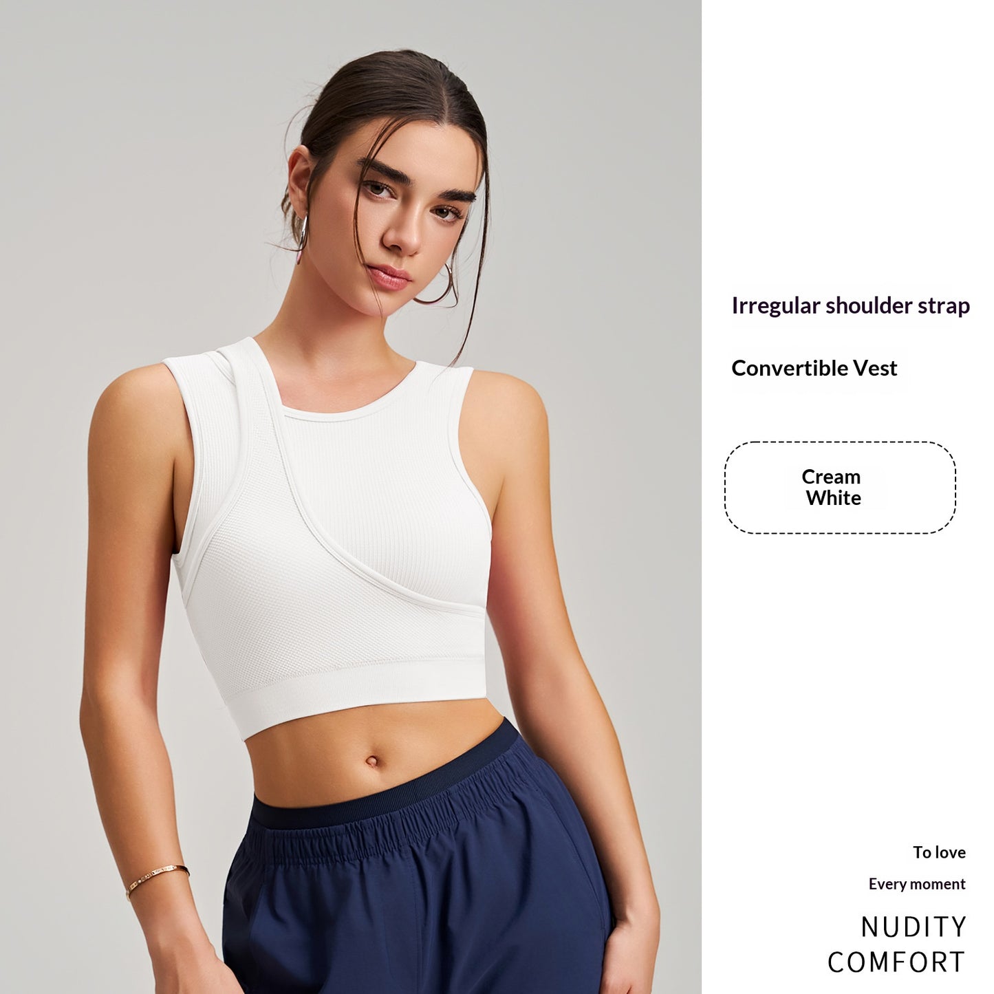 New Stunning Integrated Sports Bra Tank Top For Women, Shockproof Yoga & Fitness Top, Wearable Outside For Workouts