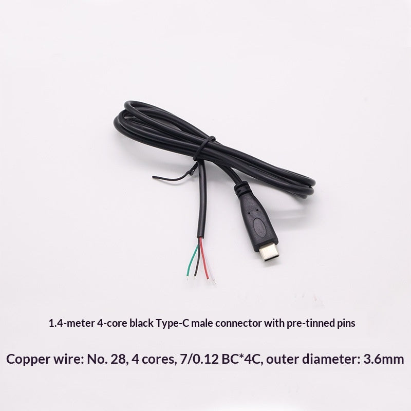 4P Type-C To Micro USB Single-head Cable For Android Charging And Data Transfer