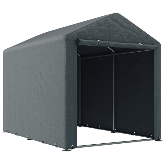 2.2 X 1.6 M Outdoor Storage Tent, With Accessories - Dark Grey