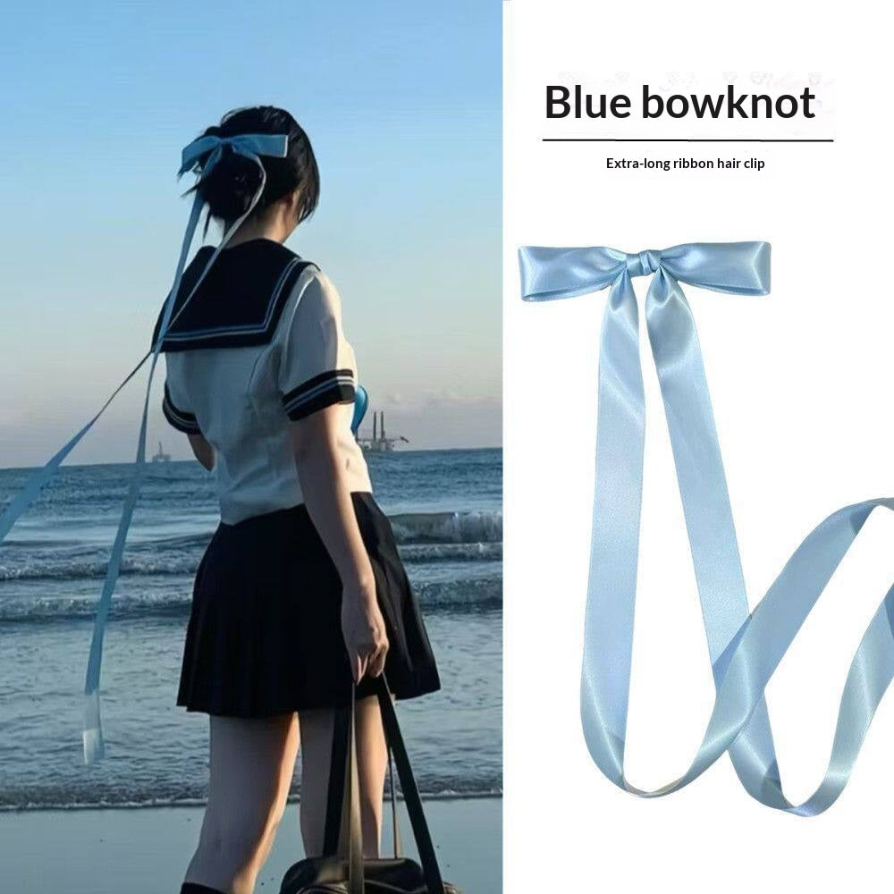 Multi-layered Ethereal Bow And Ribbon Hair Clip