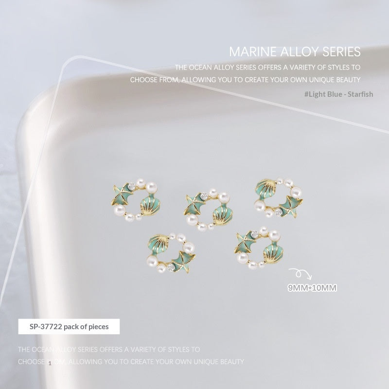 Metallic Ocean Series Nail Art Accessories