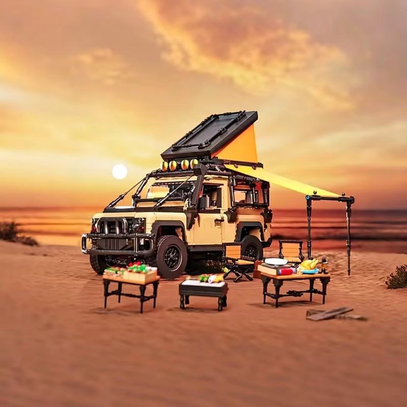 Outdoor Leisure Camping Off-road Vehicle High Difficulty Assembled Building Block Toys
