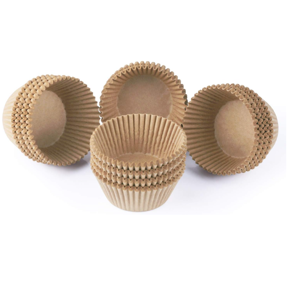 Standard Natural Cupcake Liners 500 Count, No Smell, Grease-Proof Paper Muffin Liners, Food-grade Baking Cups For Cupcakes, Muffins, Nuts