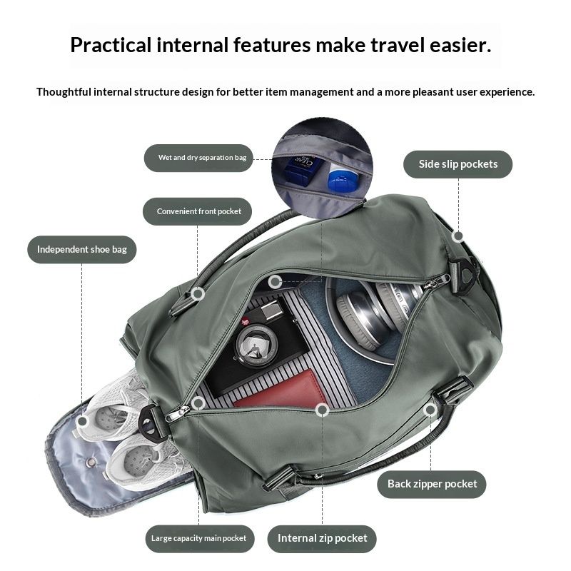 Business Travel Womens Handbag Shoulder Crossbody Fitness Bag