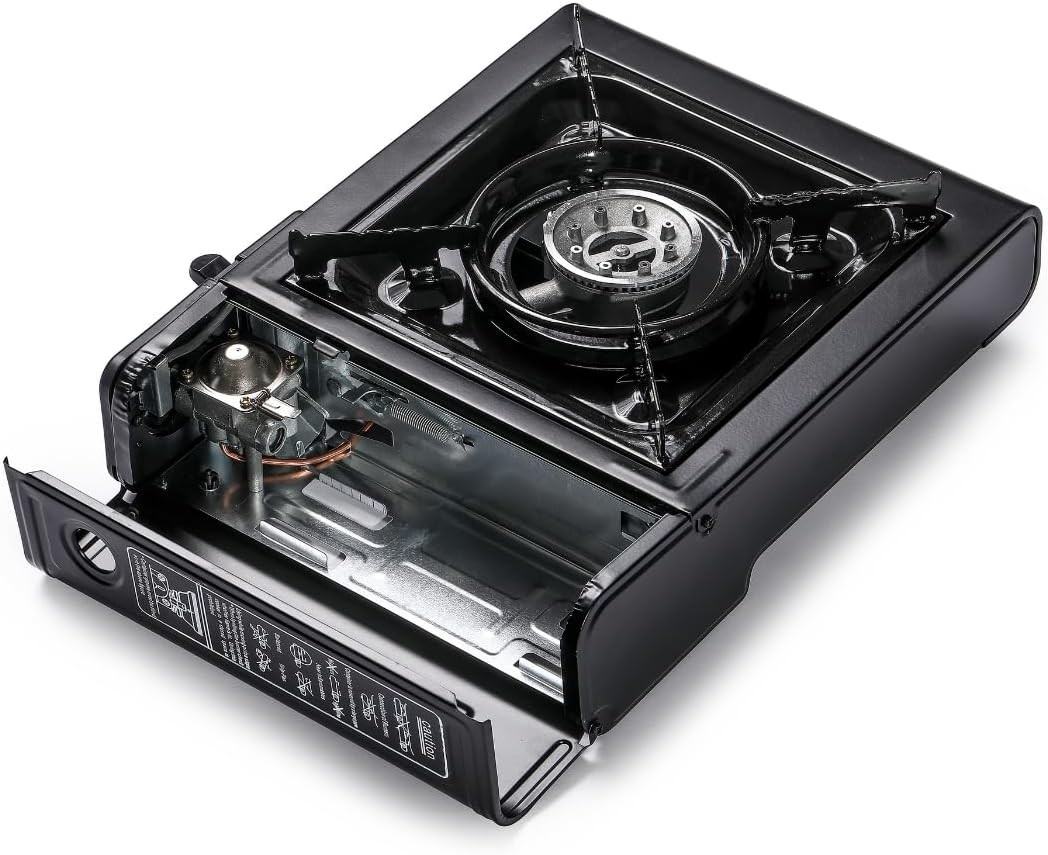 Outdoor Camping Butane Gas Stove Portable Single Burner Hob BBQ Picnic Cooker Excluding Gas Cylinders