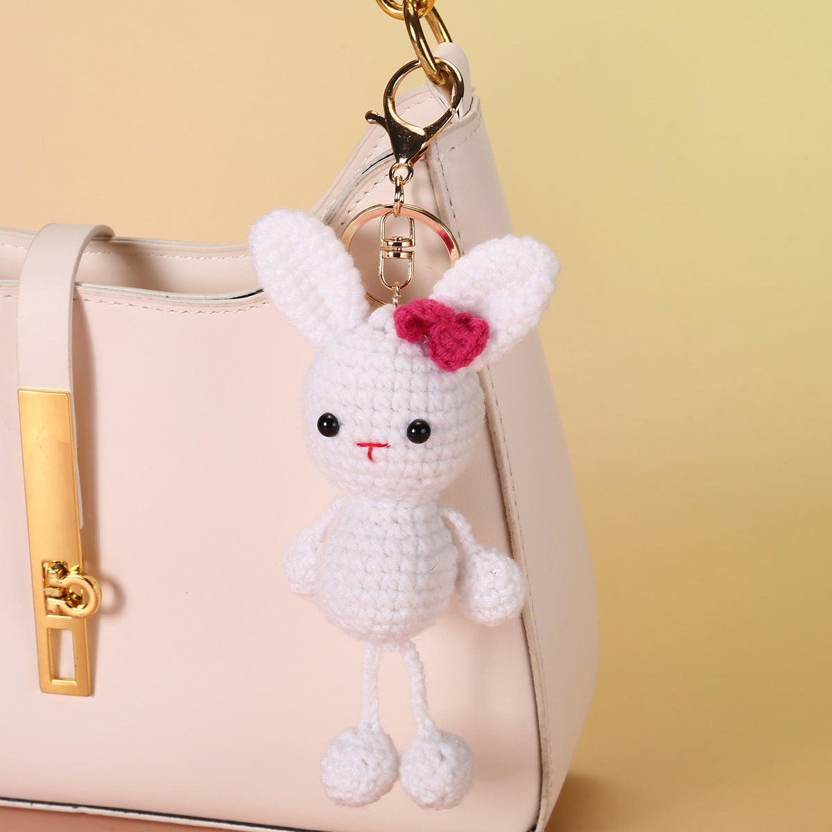 Knitted Ornament Doll Keychain Little Bear Pendant Gift