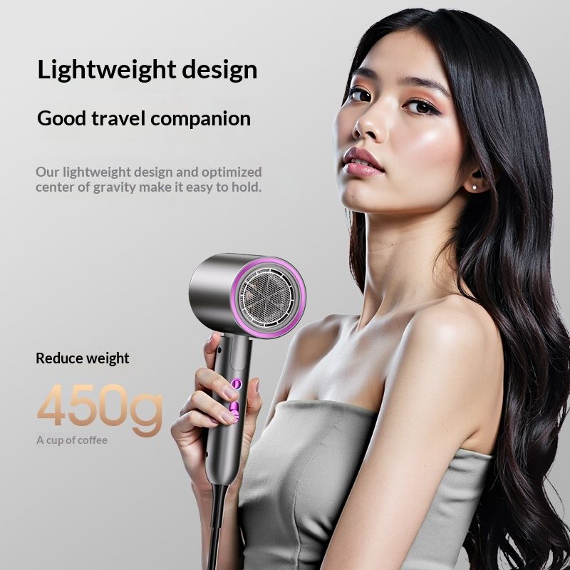 Foldable High-speed Hair Dryer High-power With Strong Airflow For Home Use