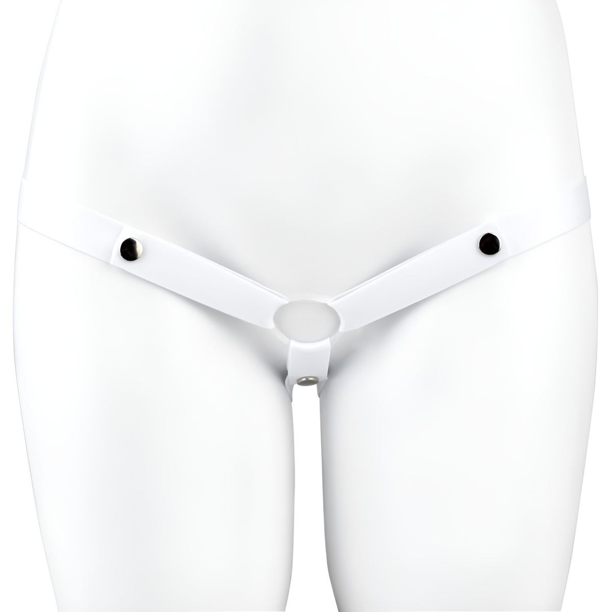 Outward Wearing Accessories With Elastic Buttons, Adjustable Elastic Band, Chastity Lock