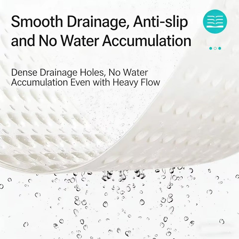 Anti Mold Rubber Shower Mat Non Slip Bathtub Strong Suction Extra Large Bath Mat