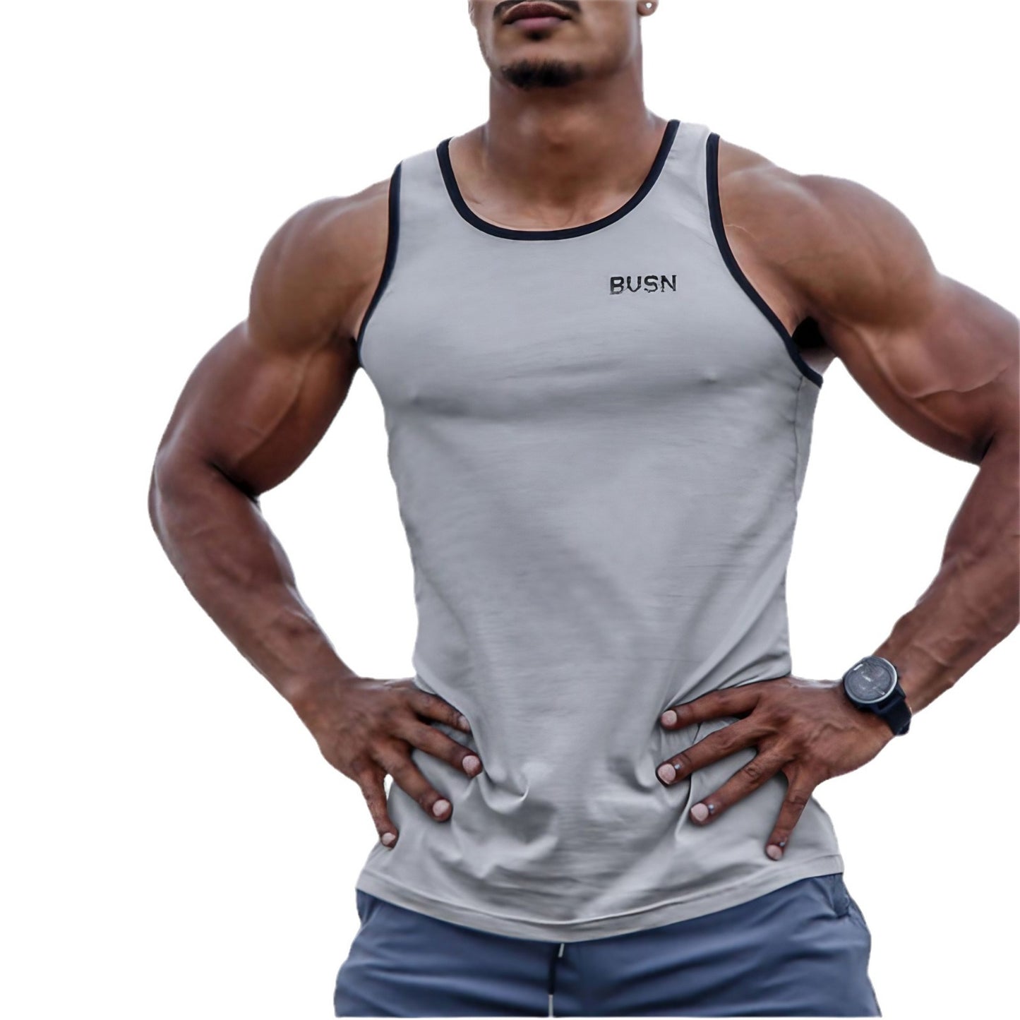 Mens Summer Casual Tank Top For Muscle Fitness