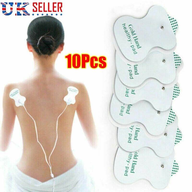 10Pcs Tens Machine Electrode Pads Replacement Massager Pad Massage Reusable