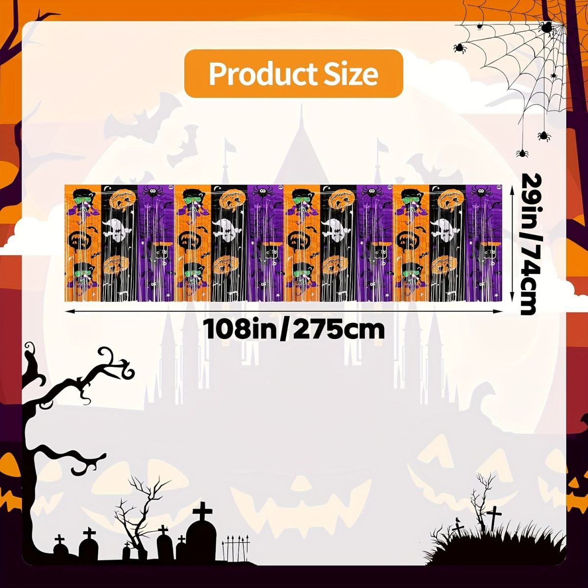 Halloween Christmas Table Skirt For Home Use