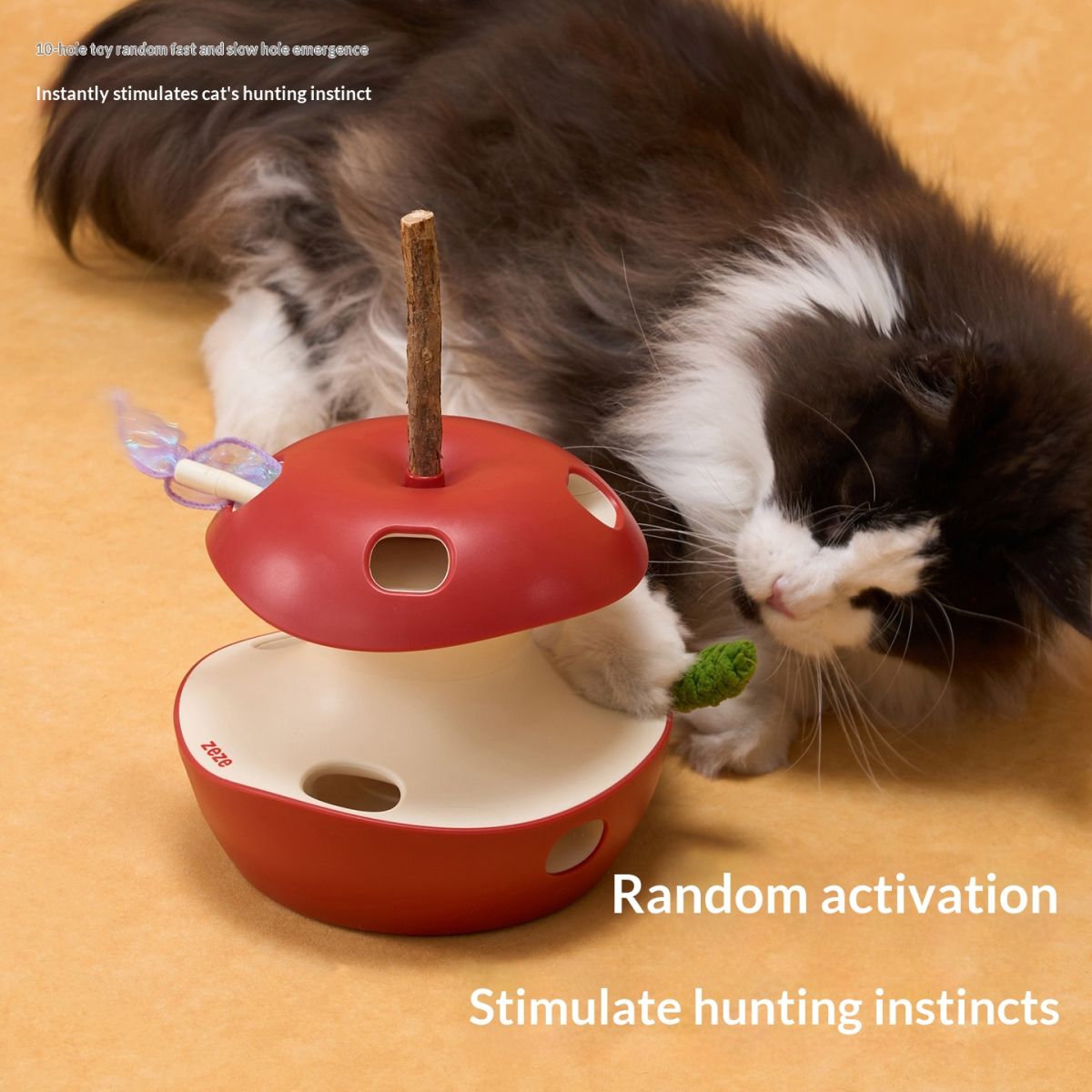 Electric Cat Toy Self-amusing Boredom-buster Smart Rotating Platform Automatic Cat Teaser