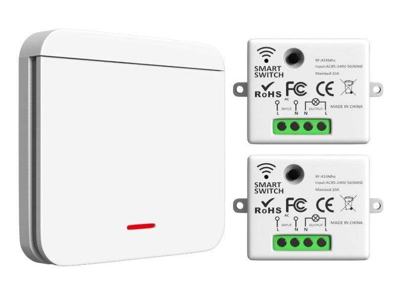 WiFi 433 MHz Mini Smart Switch TUYA Single Live And Neutral Wire