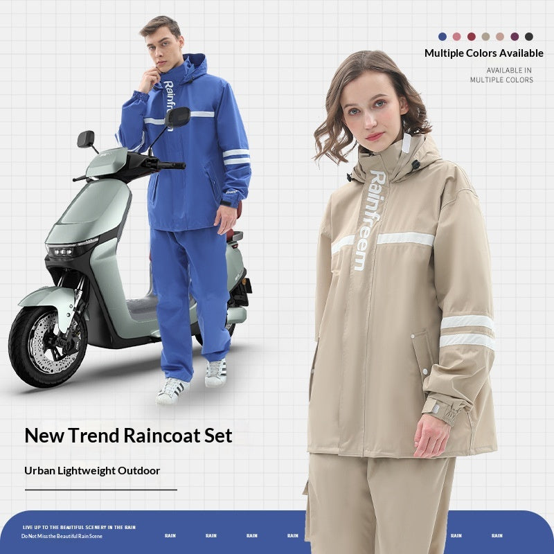 Electric Vehicle Raincoat Set Full-body