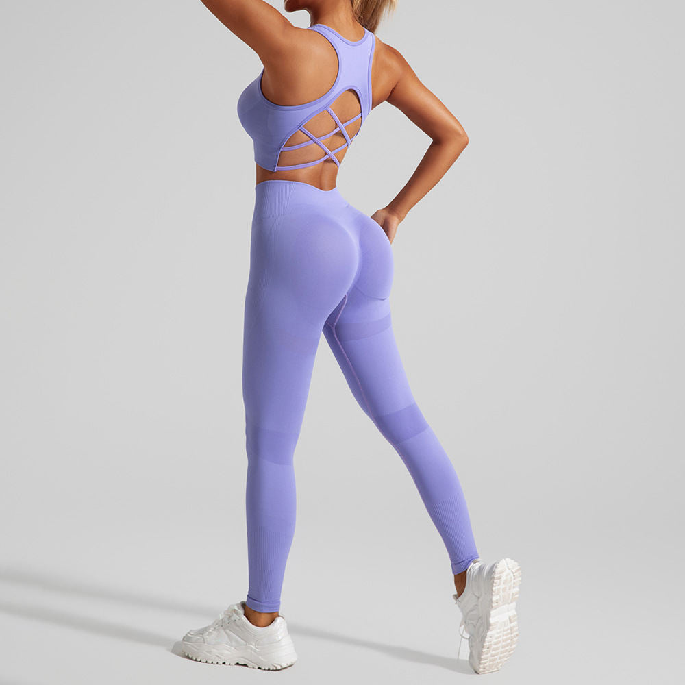 Hip Lifting Sport Leggings Yoga Clothes Suit
