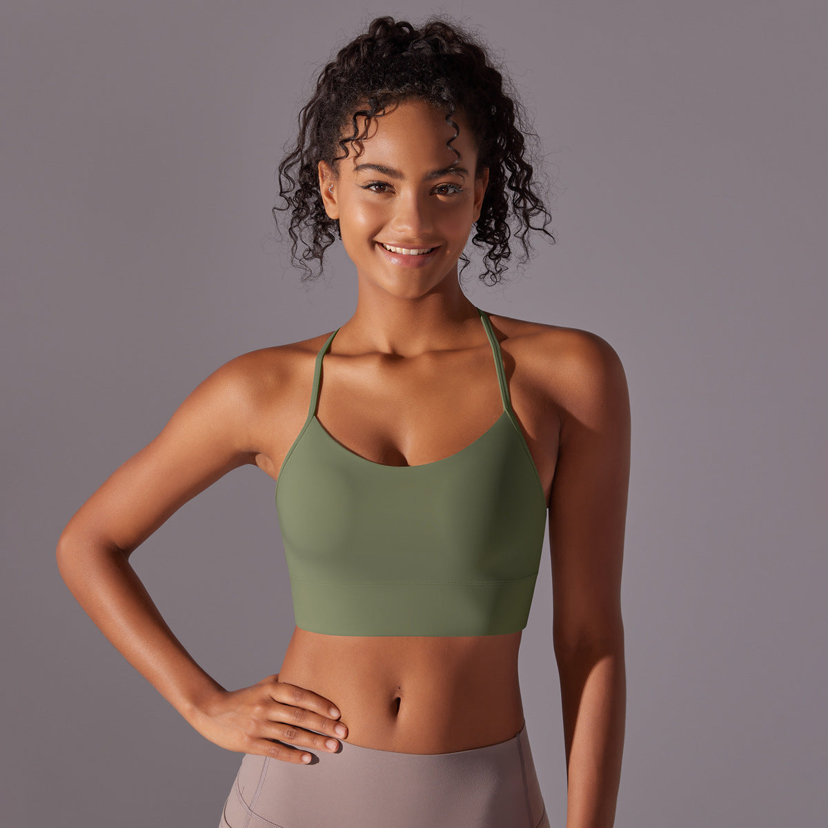 Double-sided Sanding Skin I-shaped Beauty Back Yoga Vest