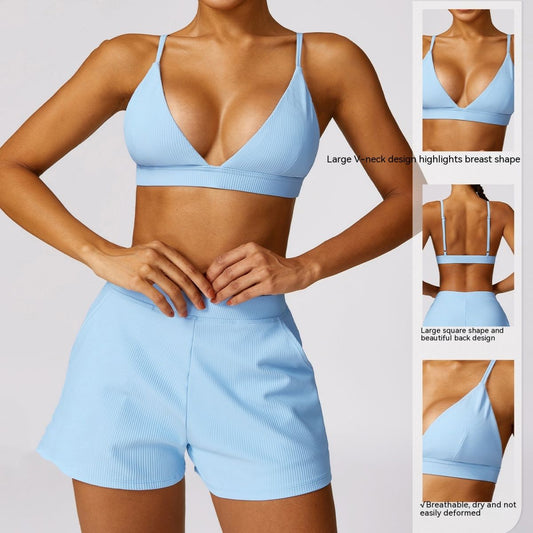 European And American Thread Quick-drying Yoga Bra Beauty Back Workout Clothes