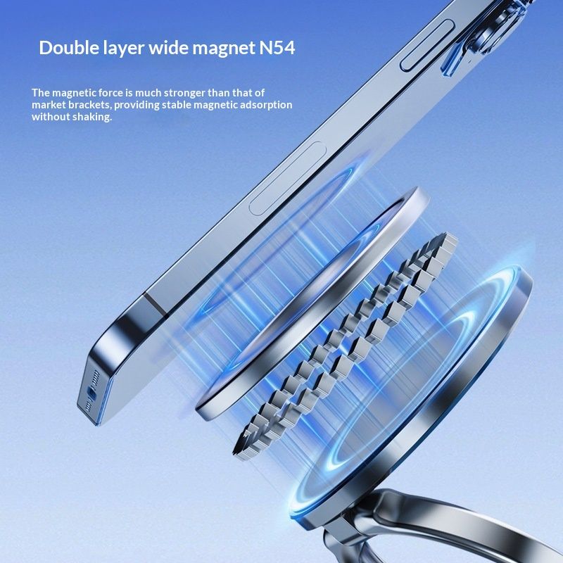 Best-selling Magnetic Phone Holder Foldable And Rotatable For Car Dashboards