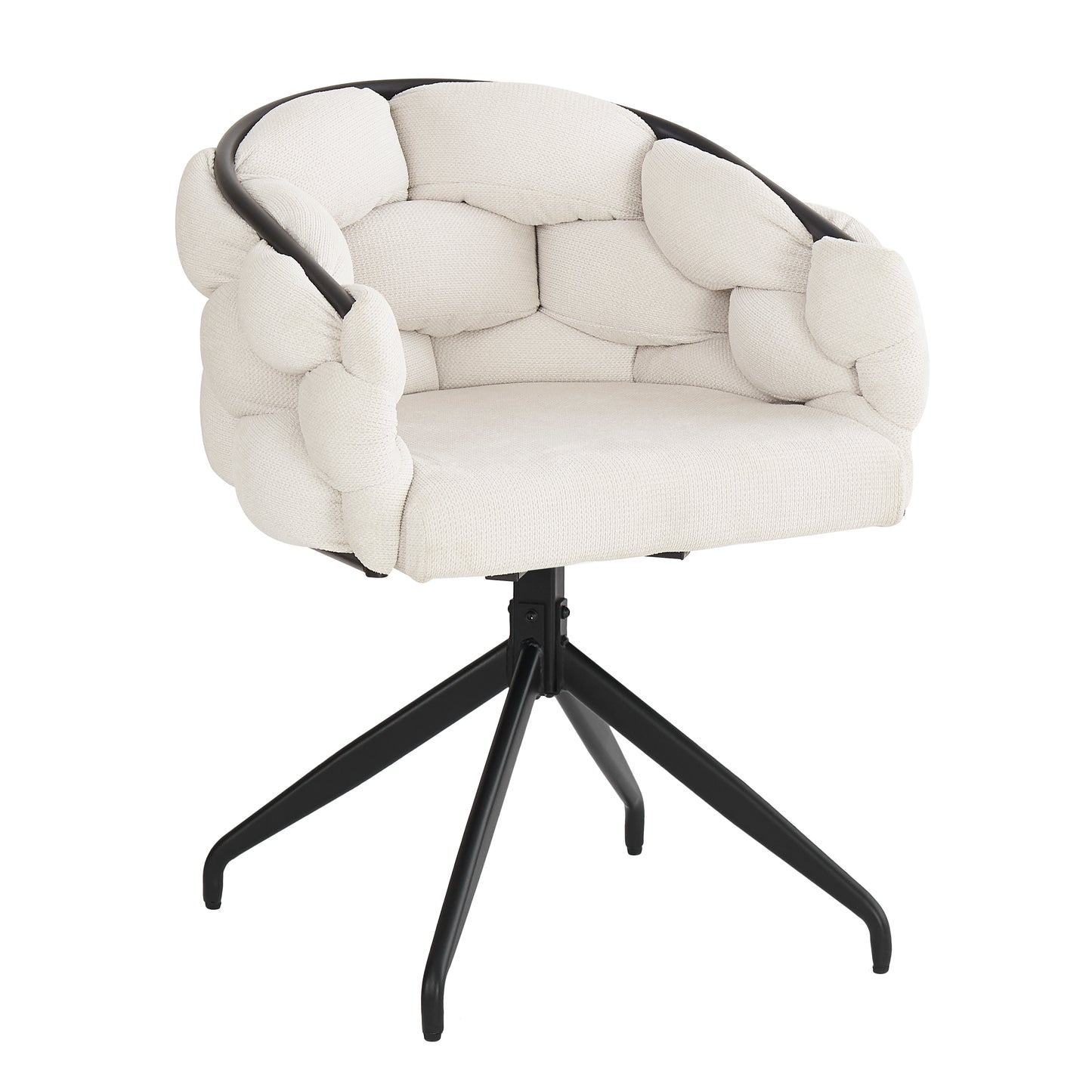 Luxury Chair 2 Pcs , Swivel Chair, 360 Swivel, Living Room Chairs, Dining Chairs, Makeup Chairs, Modern Fashion Style Chairs,Dining Chairs With Backrest,Ergonomic Chair, Bubble Chairs,Beige