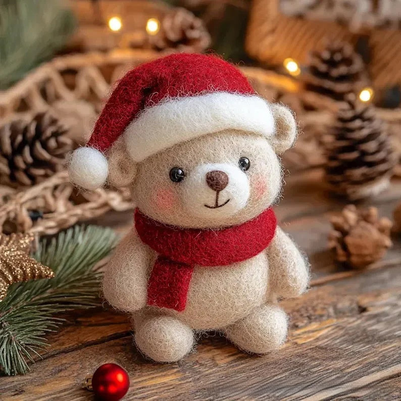 Cross-border Felted Wool Finished Product Valentines Day Mouse Gift Heart-Shaped Felt Mouse Gift