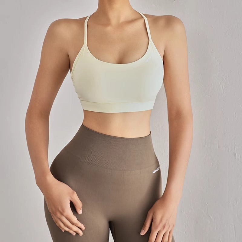Women's Fashion Cross Beauty Back Yoga Bra