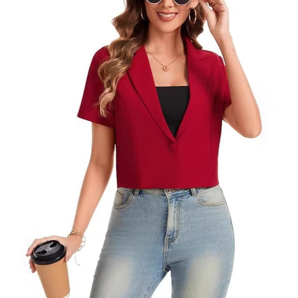 Cross-border European And American Fashion Womens Petite Blazer