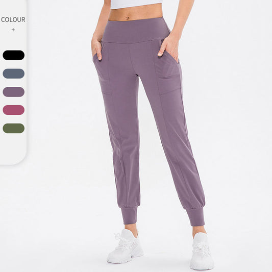 Women's Loose Tappered Yoga Pants High Waist Casual Sports Trousers