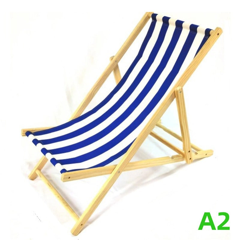 Solid Wood Beach Chair Outdoor Lounge Chair