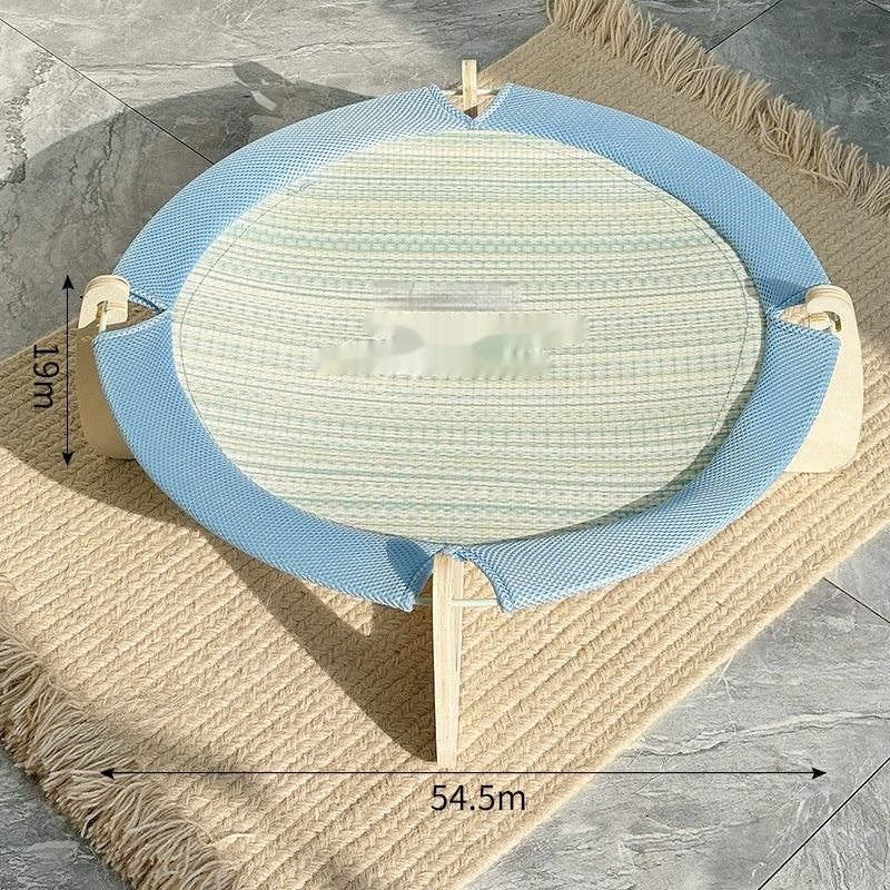 Summer Rattan Cooling Mat Large Cat Bed
