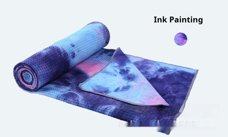 Fitness Towel Non-slip Exercise Drape Multi-color Tie-dye Yoga Towel