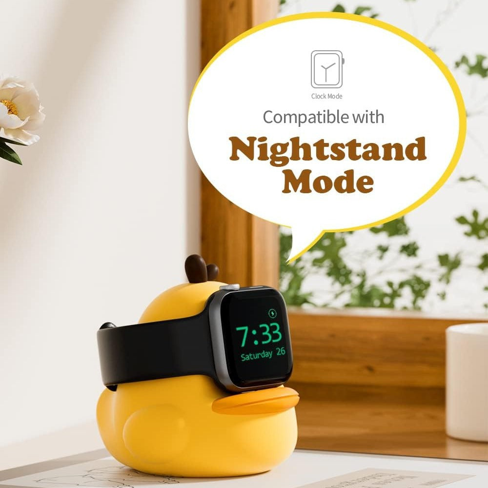 Cartoon Silicone Little Duck Charging Base Creative