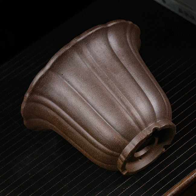 Purple Clay Orchid Pot Home Decorative Piece