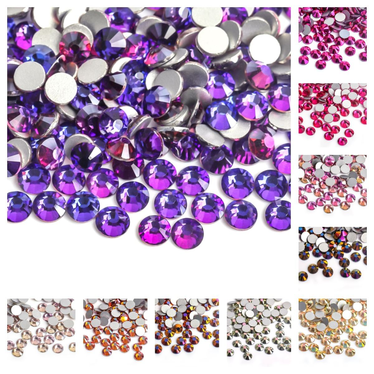 Decorative Rhinestone DIY Nail Glass Accessories