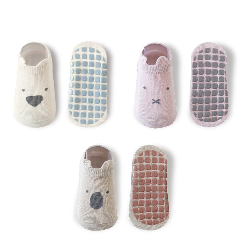 Baby Cotton Non-slip Indoor Cooling Learning To Walk Short Boat Socks
