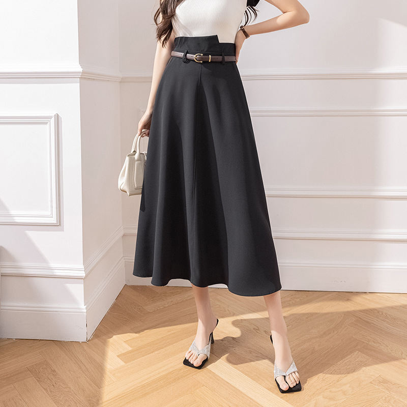 Womens Skirt Summer New Japanese-Korean Style High-waisted