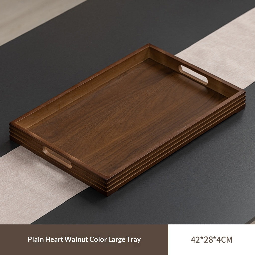 Bamboo Cloud-Shaped Ruyi-Style Multi-Functional Dinner And Tea Tray