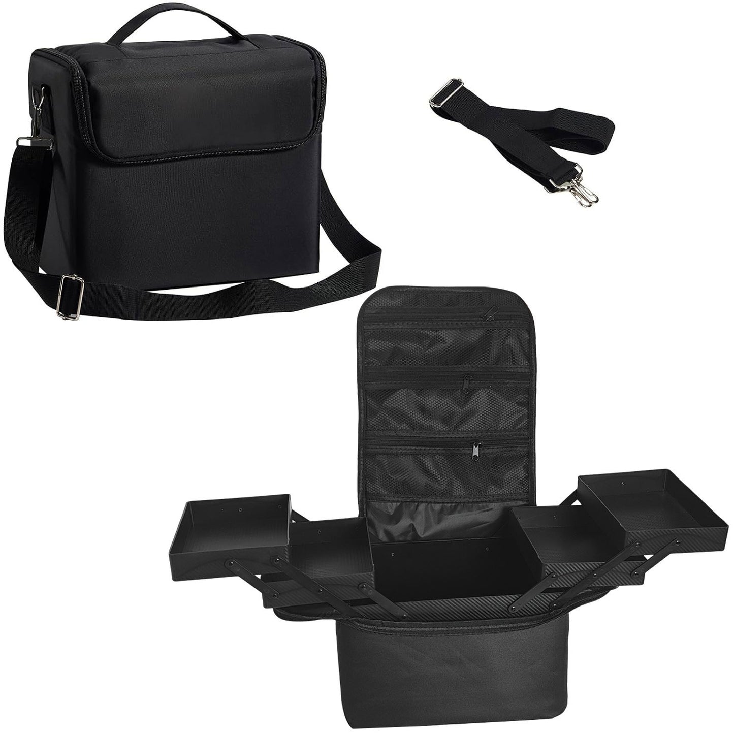 Foldable Cosmetic Bag Large-capacity Portable Makeup Case