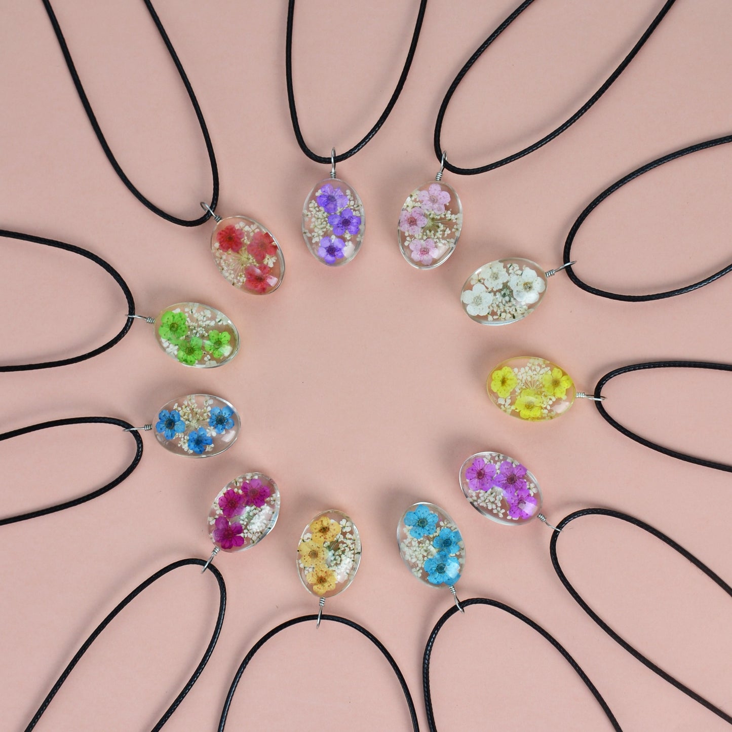 Stall Accessories Ladies Necklace Cherry Blossom Dried Flower Time