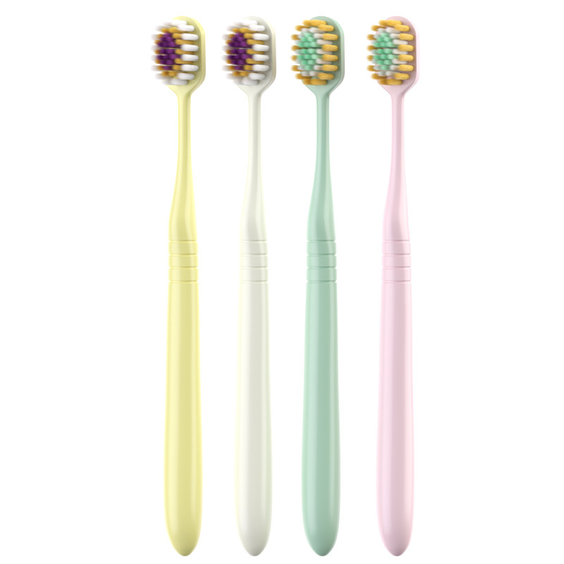 Step toothbrush with hair implanted-random color-1 stick