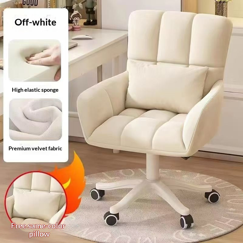 Elevating And Swiveling Makeup Chair With Backrest For The Bedroom