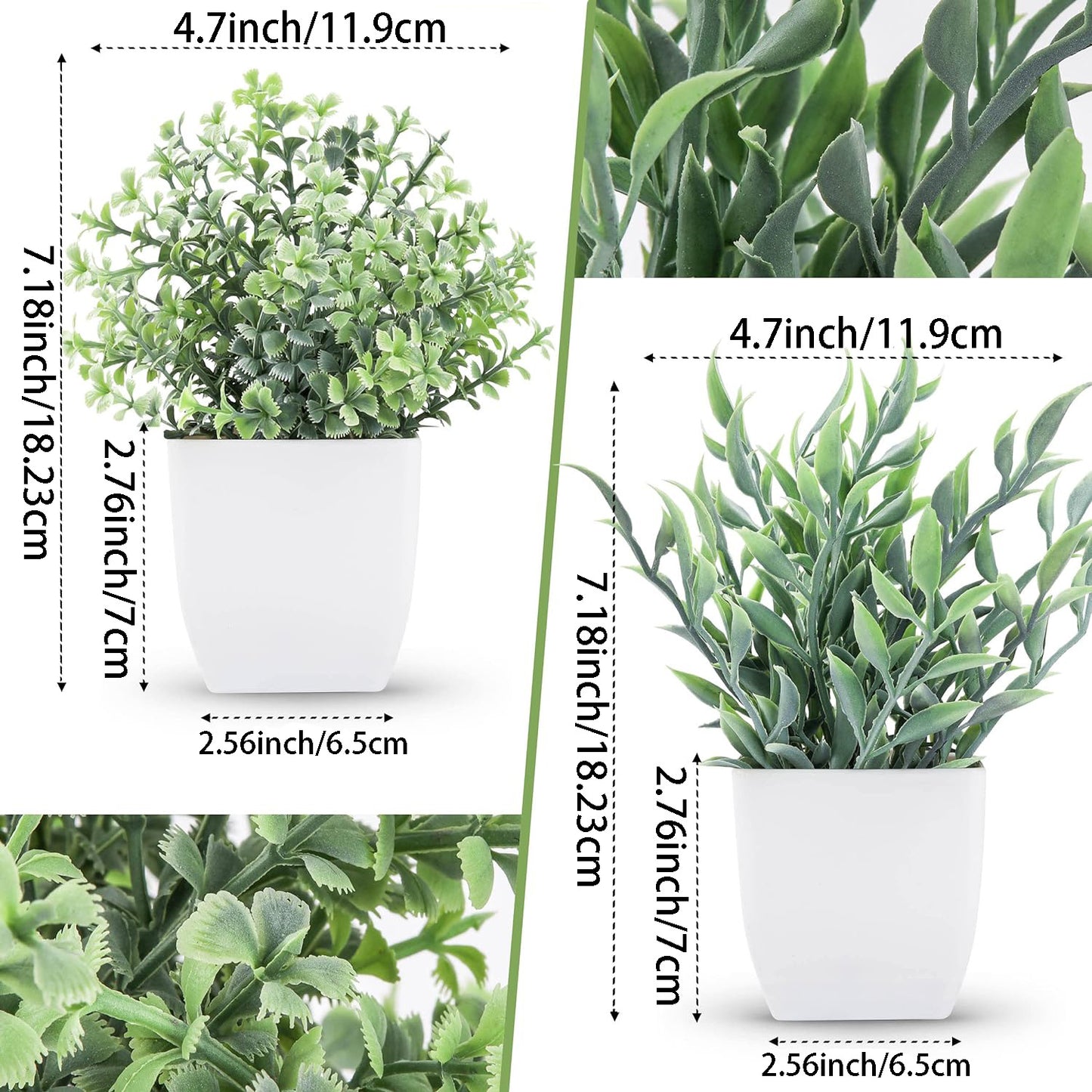 Small Potted Plants For Home Artificial Greenery Office Desktop Decoration