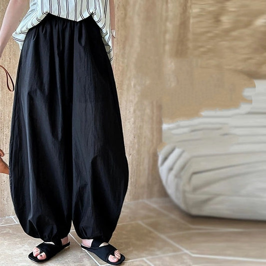 Summer Japanese-Korean Style New Large-size Loose Lantern Pants