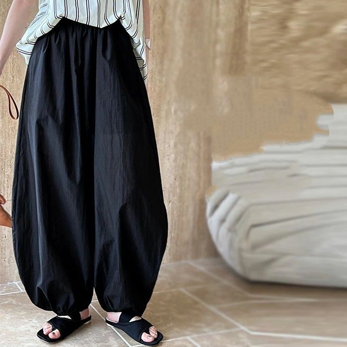 Summer Japanese-Korean Style New Large-size Loose Lantern Pants