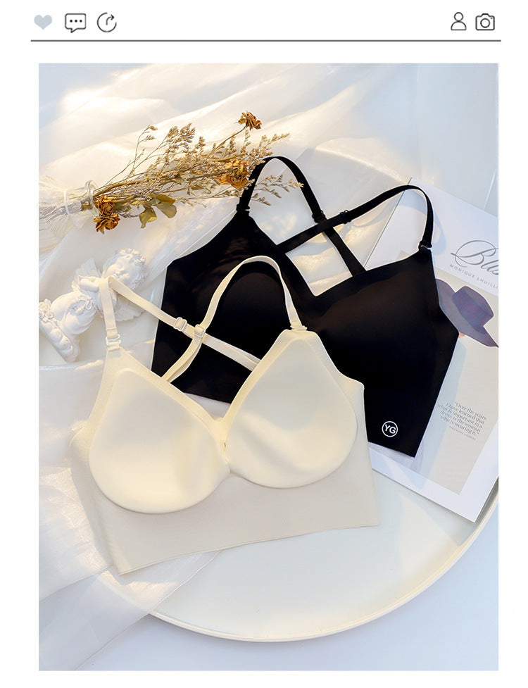 Women's U-shaped Beauty Back Push Without Back One-piece Bra